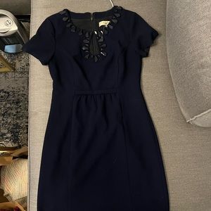 Trina Turk Navy Beaded Dress